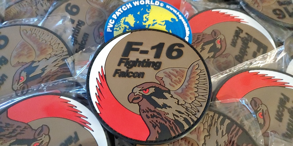 BAHRAIN F-16 FIGHTING FALCON PVC 3D PATCH SWIRL -  (LOW VISIBILITY)