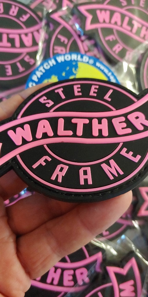 WALTHER - 2D & 3D PVC PATCH  - PINK FOR LADY