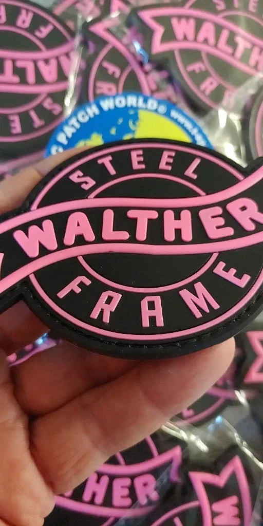 WALTHER - 2D & 3D PVC PATCH - PINK FOR LADY - PVCPATCHWORLD.STORE