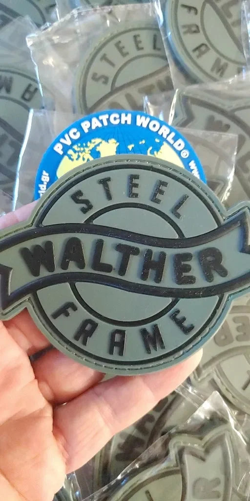 WALTHER - 2D & 3D PVC PATCH - KHAKI/BLACK - PVCPATCHWORLD.STORE