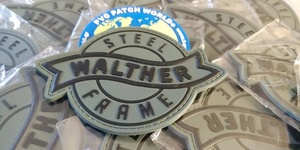 WALTHER - 2D & 3D PVC PATCH - KHAKI/BLACK - PVCPATCHWORLD.STORE