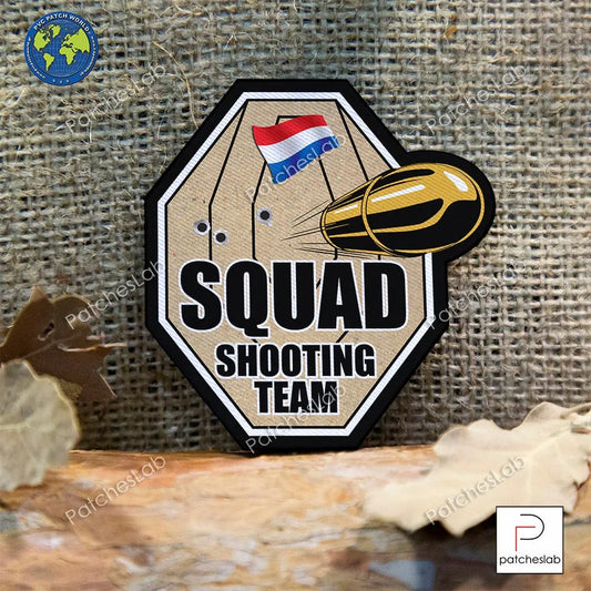 IPSC - NETHERLANDS - SQUAD SHOOTING TEAM TARGET FABRIC PATCH - PVCPATCHWORLD.STORE