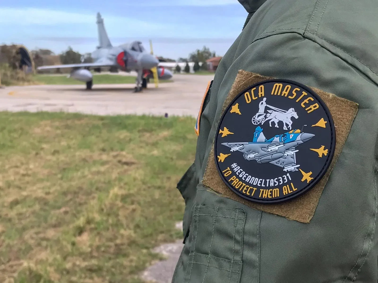 331ST FIGHTER SQN “THESEUS” - INIOCHOS 2021 – OFFICIAL PATCH - PVCPATCHWORLD.STORE